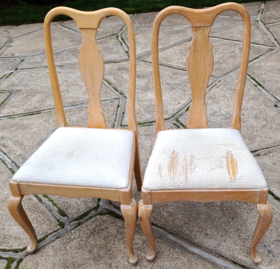Queen Anne Chairs - before