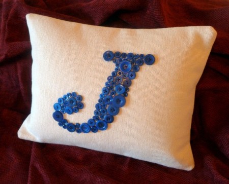 button pillow