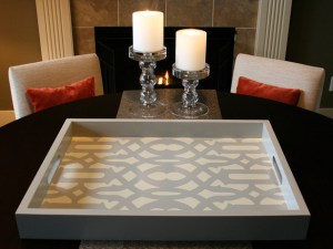Stenciled Tray