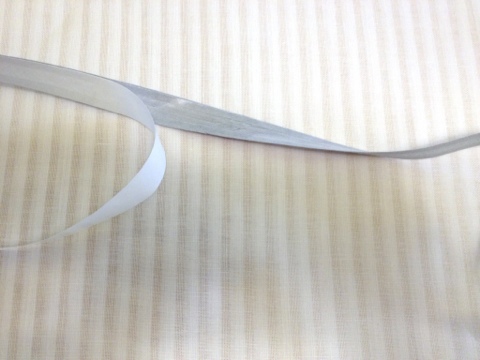 Heat 'n Bond applied to back of ribbon - shade tutorial by Jewels at Home