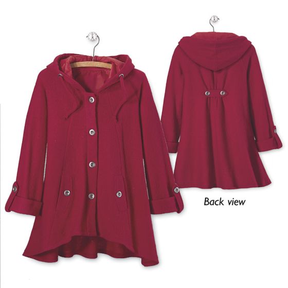 red boiled wool jacket red boiled wool jacket