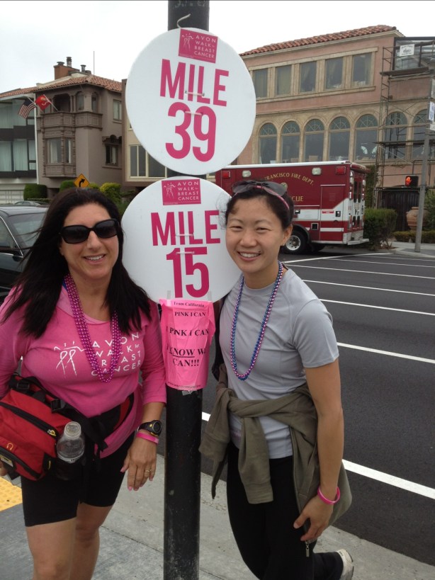 Walked with my coworker Robin almost the whole way.  A great bonding experience.