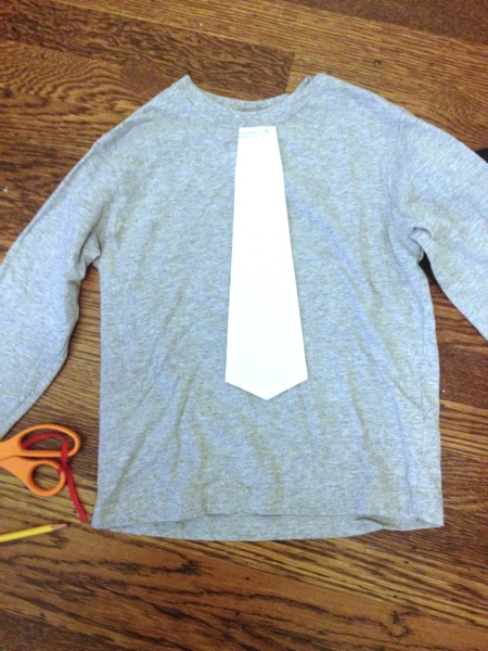 Paper template for "tie"