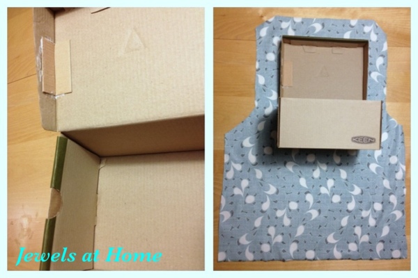 Tutorial for DIY fabric-covered decorative boxes.  From Jewels at Home.