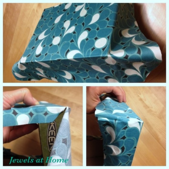 Tutorial for DIY fabric-covered decorative boxes. From Jewels at Home.