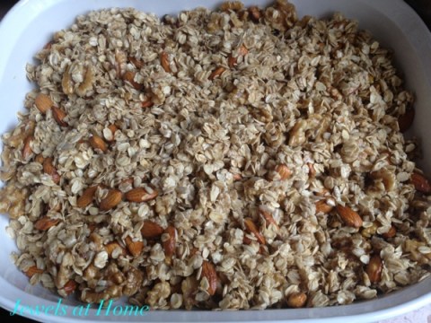 Chunky Nutty Granola recipe from Jewels at Home.  Whole Foods recipe copycat.