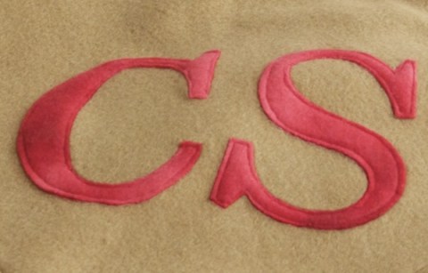 Monogrammed cozy fleece blankets from Jewels at Home.