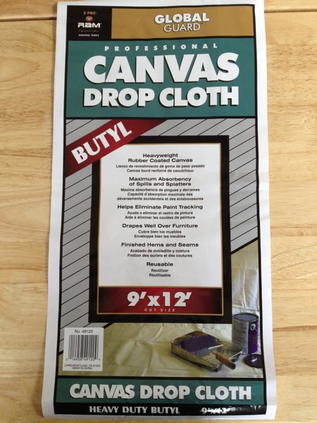 Canvas drop cloth used as a movie screen.  Via Jewels at Home.