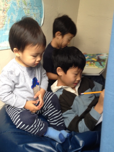 Create a cozy kids' hangout with just a few simple materials.  Jewels at Home.