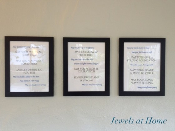 Forevery Young lyrics free printable.  Jewels at Home.