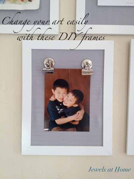 Change our your art easily with these DIY frames. Jewels at Home. Change our your art easily with these DIY frames. Jewels at Home.