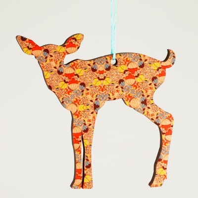 Deer silhouette Christmas ornament from Raredevice.net