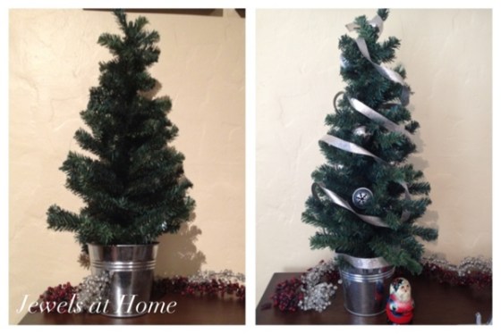 Decorate with silver ribbon and bells, plus lots more ideas for a sliver-themed holiday.  {Jewels at Home}