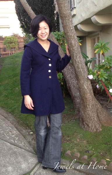 Complete steps to tailoring a boxy oversized coat. {Jewels at Home}