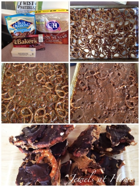 ULTIMATE Almond Pretzel Bark recipe with a secret ingredient for extra kick! {Jewels at Home}