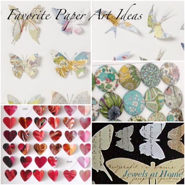 Inspiring collection of ideas for DIY paper and fabric art projects.  {Jewels at Home}