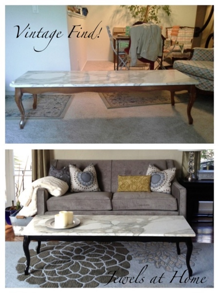 Paint and some minor repairs brought this vintage table back to life!  {Jewels at Home}