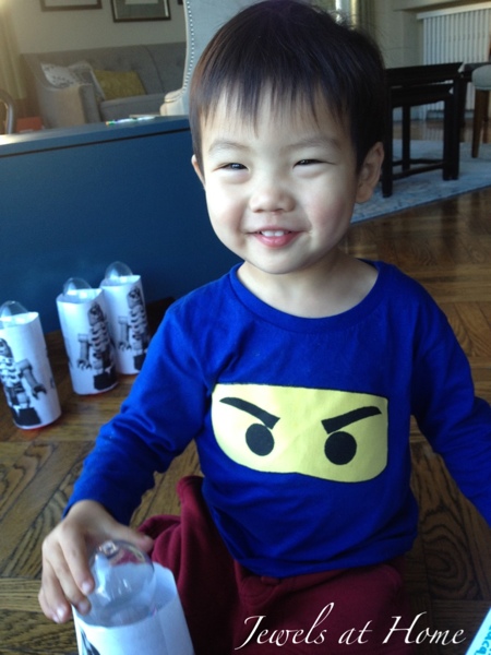 DIY Ninjago eyes T-shirts and many other ideas for your Ninjago birthday party.  {Jewels at Home}