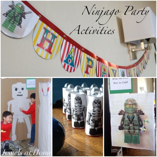Ninjago party activities and many more ideas from Jewels at Home.