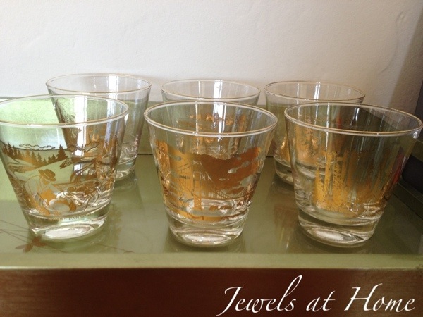 Fab vintage glasses for a Mad Men party | Jewels at Home Fab vintage glasses for a Mad Men party | Jewels at Home