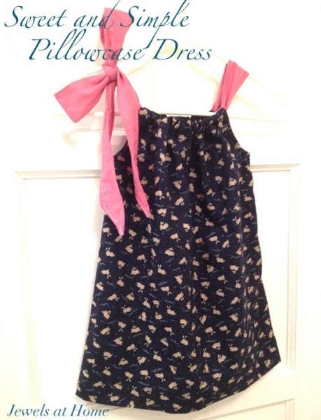 Sweet and simple pillowcase dress pattern for little girls | Jewels at Home