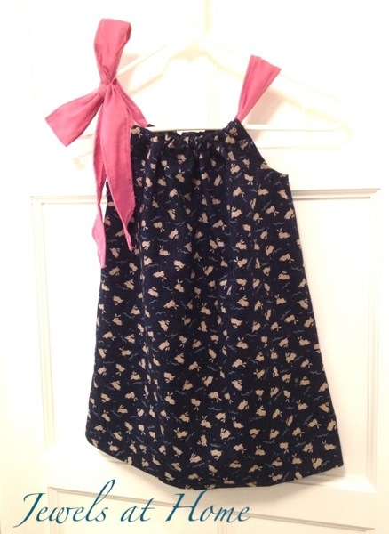 Pillow case dresses for girls.  Tutorial for a sweet and simple design | Jewels at Home