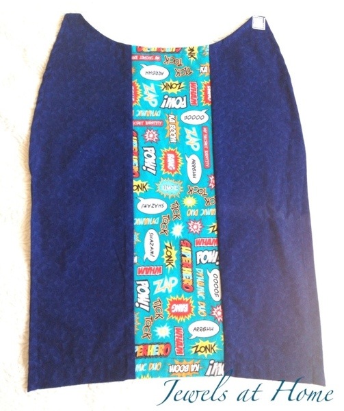 DIY Superhero capes for a birthday party! Jewels at Home