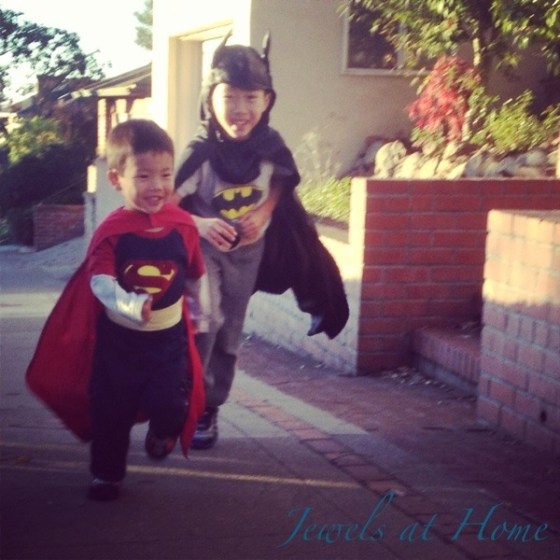 Homemade Superman and Batman costumes for your little ones | Jewels at Home