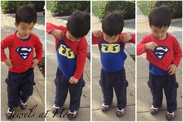 Homemade Superman and Batman costumes for your little ones | Jewels at Home