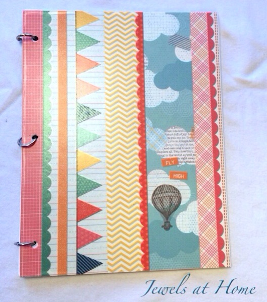 Make your own customized DIY notebooks covered in scrapbook paper or fabric. A beautiful way to organize loose papers | Jewels at Home Make your own customized DIY notebooks covered in scrapbook paper or fabric. A beautiful way to organize loose papers | Jewels at Home