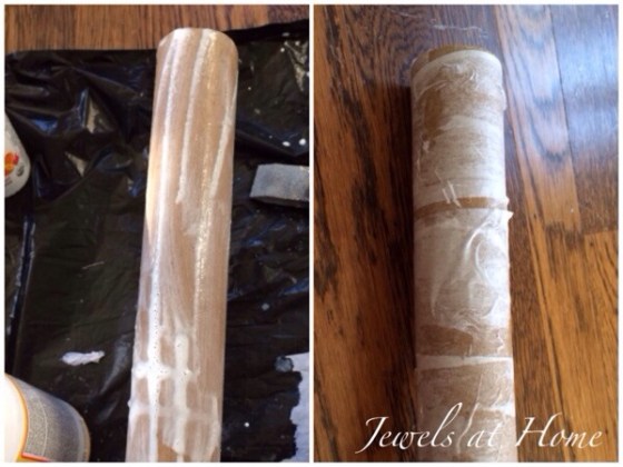 So cool!  Transform cardboard and paper into faux birch branches for a beautiful display | Jewels at Home