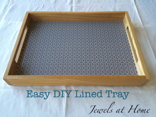 Easy DIY Lined Tray | Jewels at Home