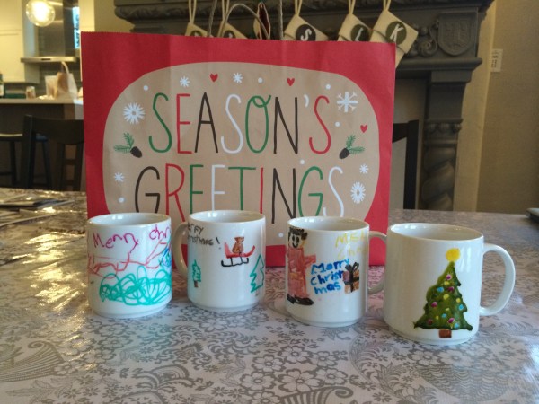 Gifts made by the kids: Hand-painted mugs | Jewels at Home
