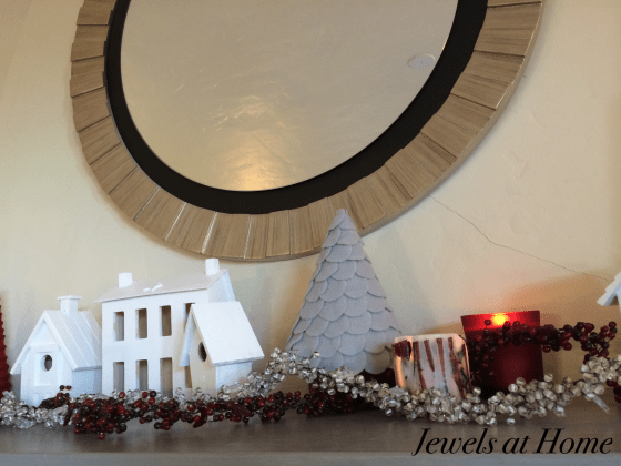 Modern White Christmas Village DIY | Jewels at Home