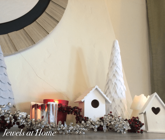 Modern White Christmas Village DIY | Jewels at Home