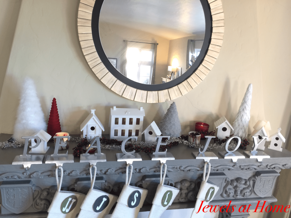 Modern White Christmas Village DIY | Jewels at Home