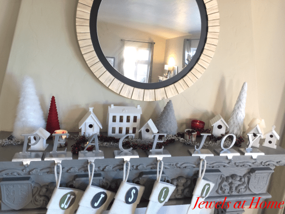 Modern White Christmas Village DIY | Jewels at Home