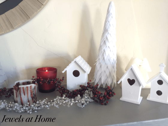 Modern White Christmas Village DIY | Jewels at Home