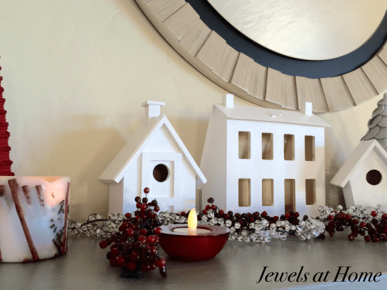Modern White Christmas Village DIY | Jewels at Home