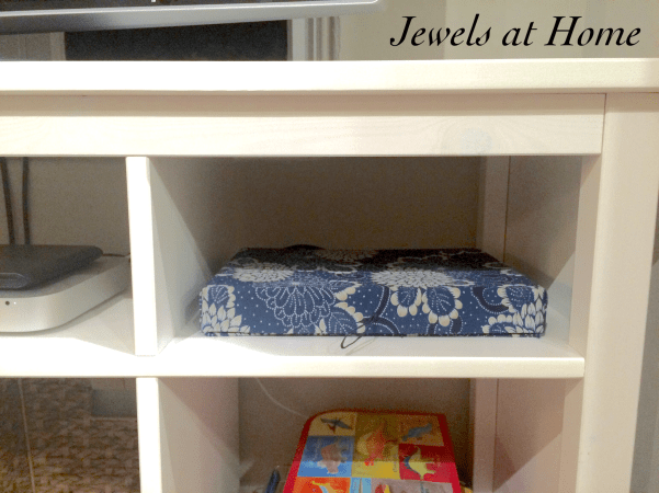 Hide your electronics in this pretty DIY box | Jewels at Home