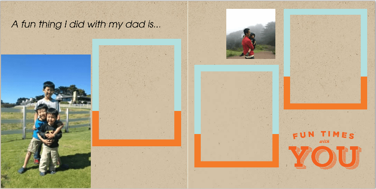 Father's Day Photo Books to complete with the kids | Jewels at Home