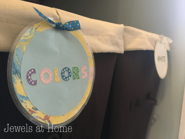 Laundry labels to help the littlest family members pitch in | Jewels at Home