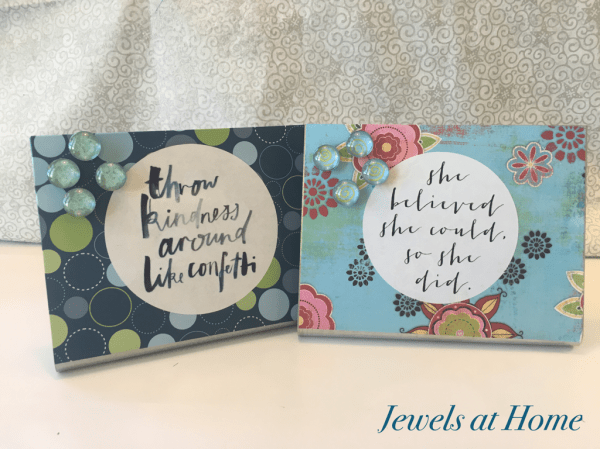 Desktop Magnet Boards with Glass Magnets | Jewels at Home