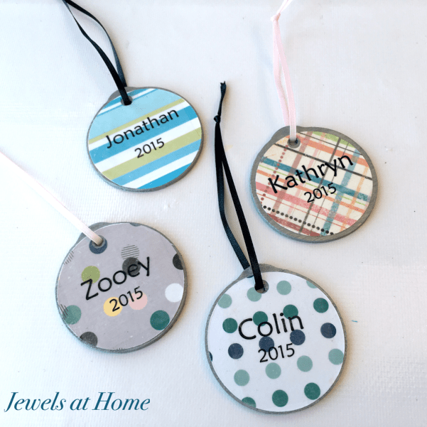 Scrapbook Paper Christmas Ornaments | Jewels at Home