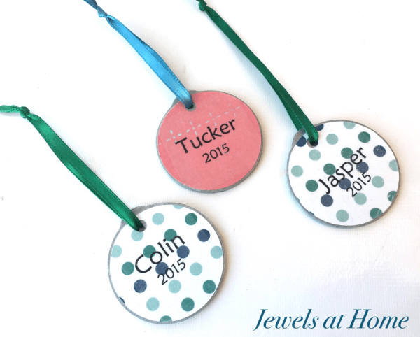 Scrapbook Paper Christmas Ornaments | Jewels at Home