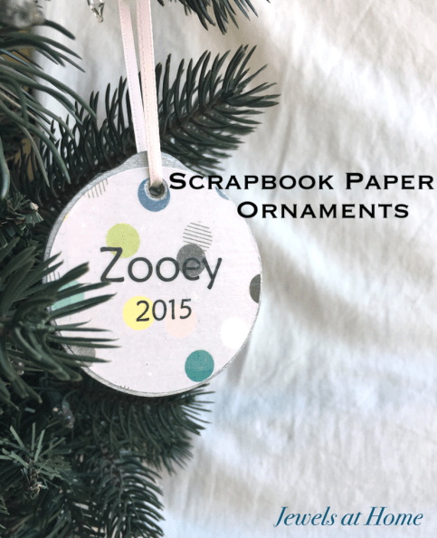 Scrapbook Paper Christmas Ornaments | Jewels at Home