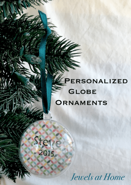 Personalized Globe Christmas Ornaments | Jewels at Home
