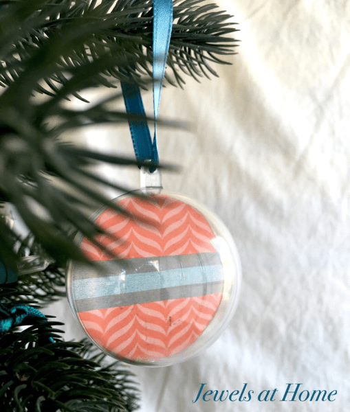 Paper and Washi Tape Globe Ornaments | Jewels at Home