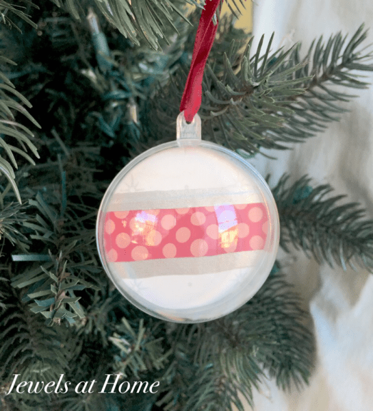 Paper and Washi Tape Globe Ornaments | Jewels at Home