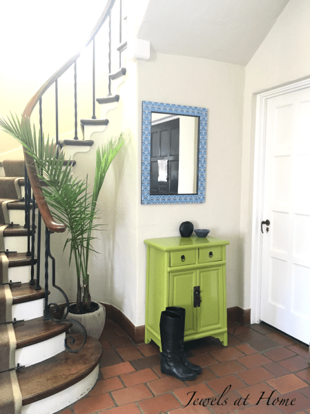 Happy and Bright Painted Foyer Table | Jewels at Home